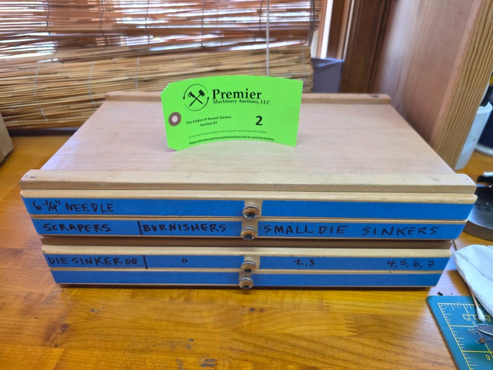 (2) 2-Drawer Small File Storage Boxes w/ Files. 