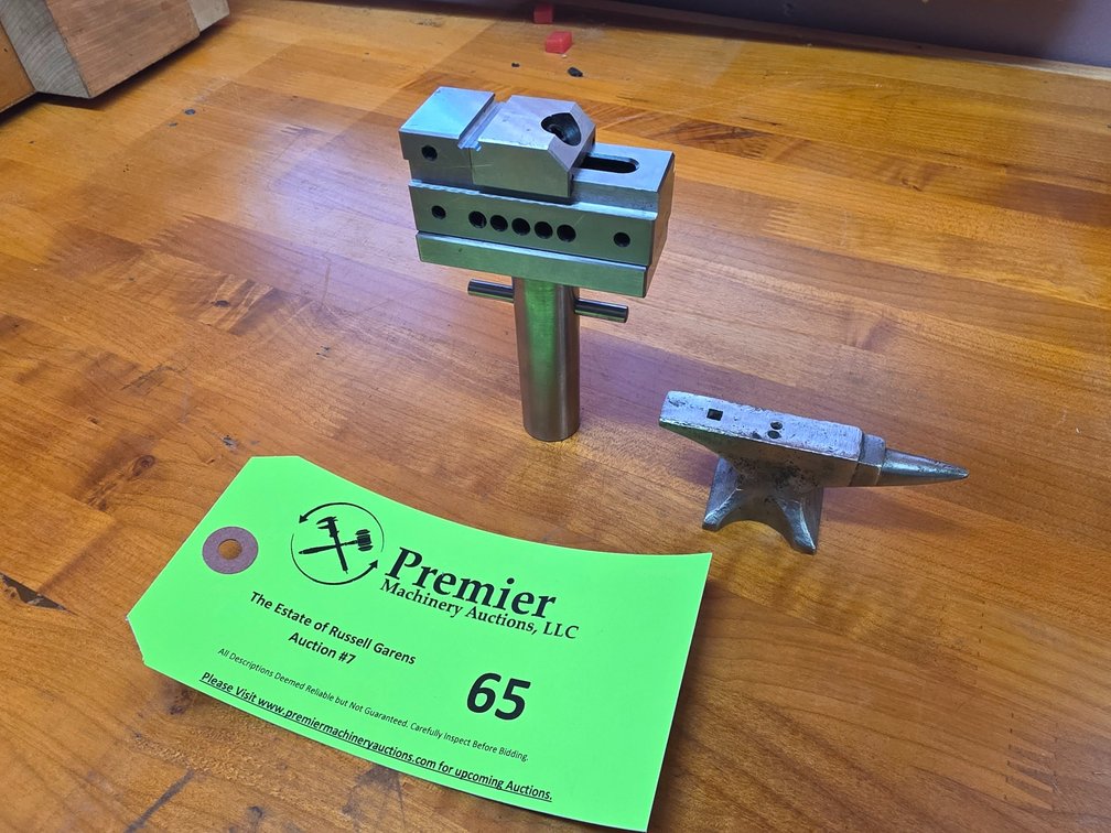 1" Cap. Machinist Vise and Small Jewelers Anvil. 