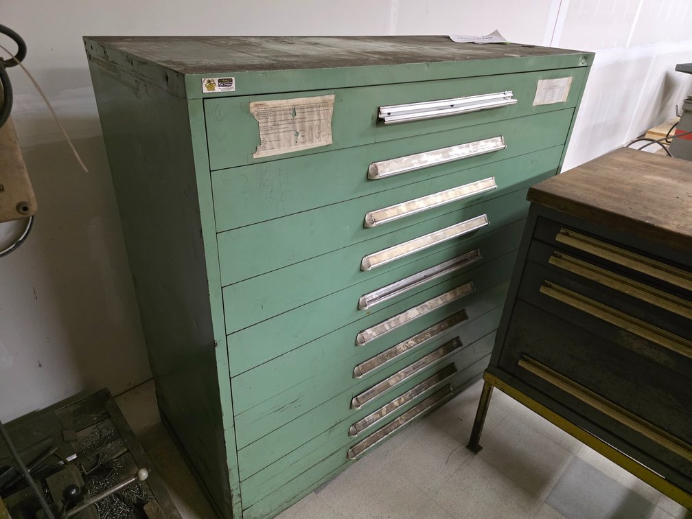 Stanley Vidmar 10-Drawer Tooling Cabinet. 