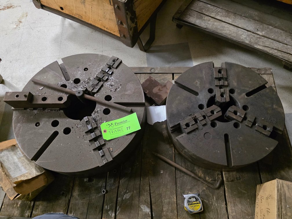 (2) Large Dia. 3-Jaw Chucks. 