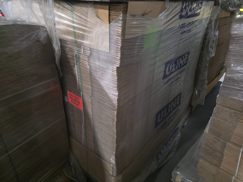(500) 12" x 12" x 6" Cardboard Boxes. 