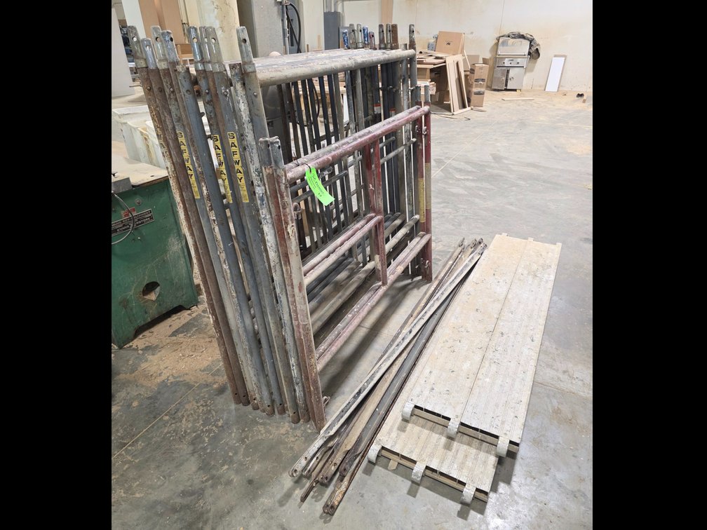 Assorted Scaffolding Components. 