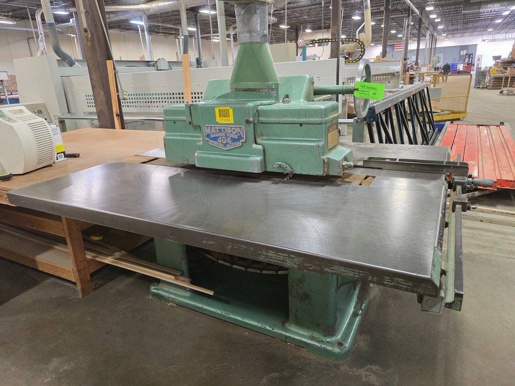 Mattison #404, Straight Line Rip Saw.