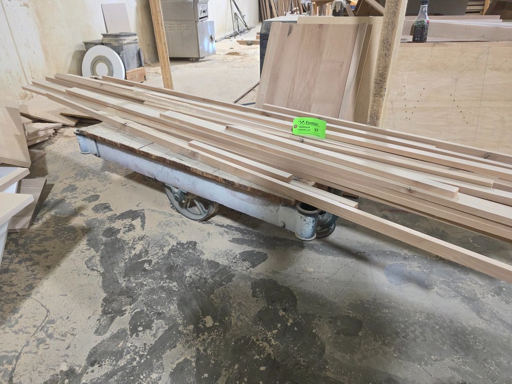 Nutting 48" x 27" Wood Platform Cart w/ Wood Stock. 