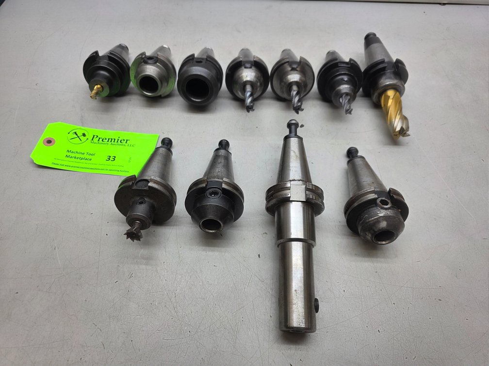 (10) Cat 40 Endmill Type Tool Holders. 