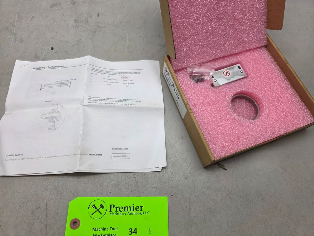 Haas No. 93-3199, NCE 2" Service Kit Mill Encoder Ring.