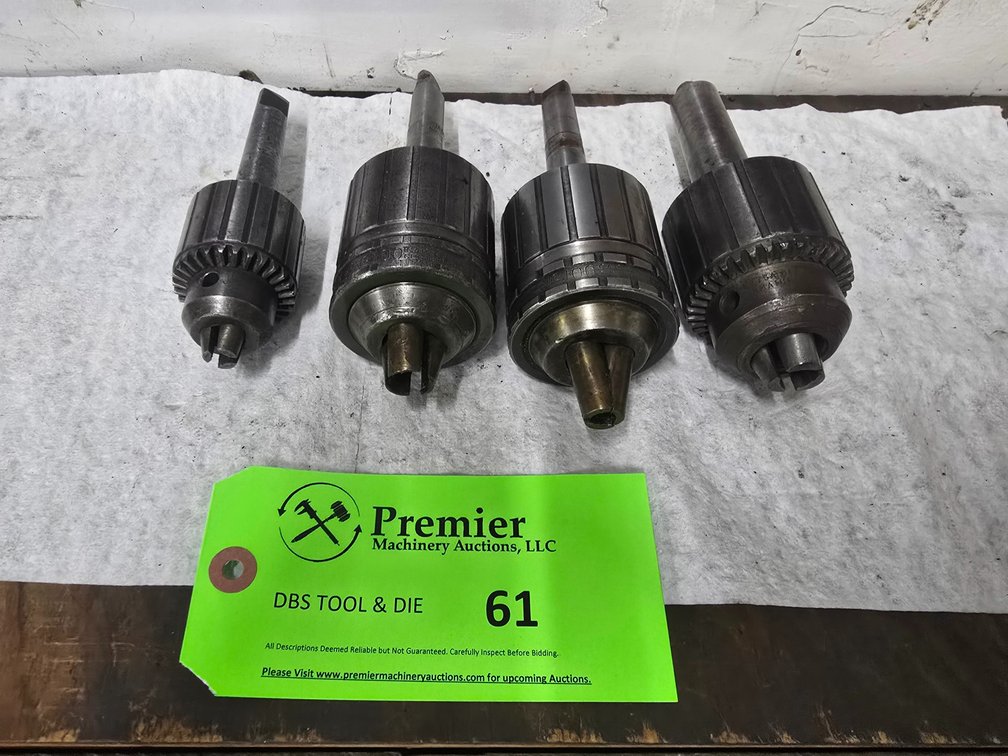 (4) Jacobs Morse Taper Shank Chucks