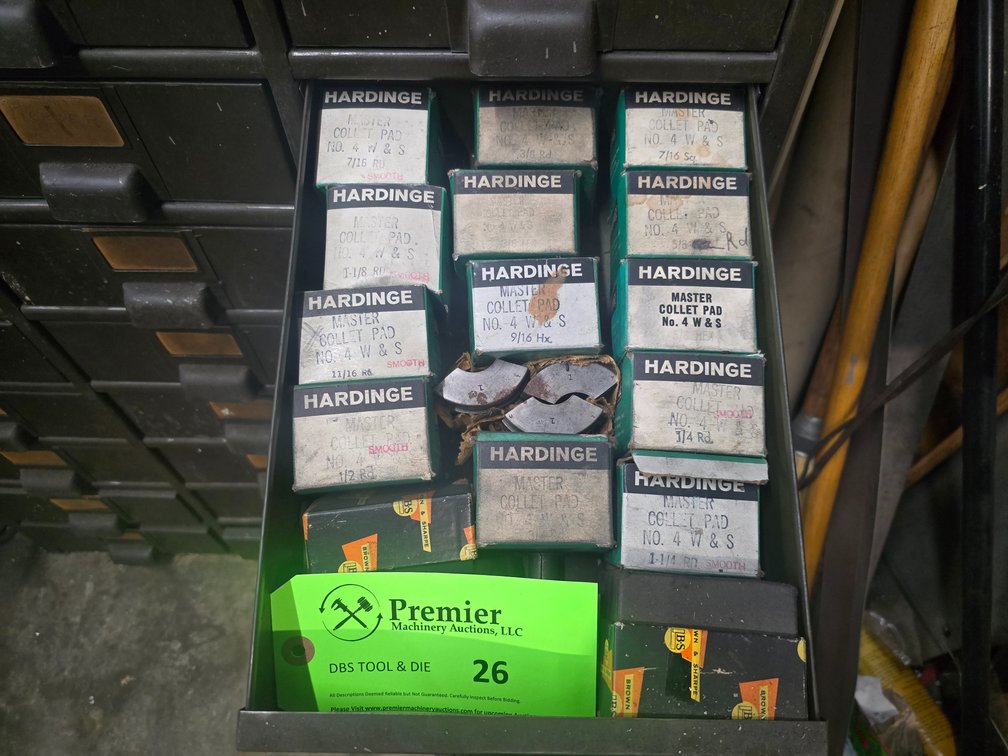 Approx. (15) Sets of Mostly Hardinge No. 4 W&S Master Collet Pads