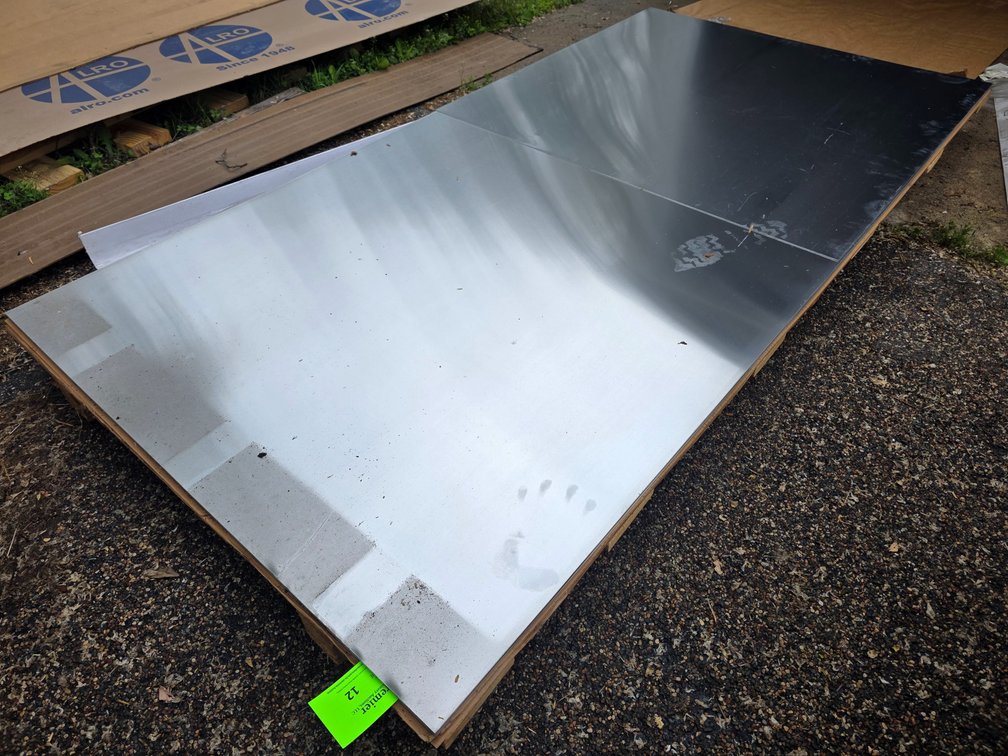 (8) Sheets and (1) Cut Sheet of Aluminum. 