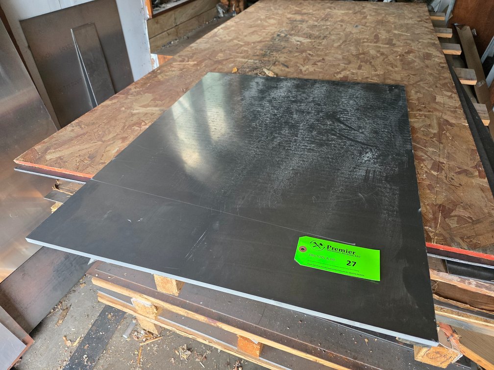 30" x 39-1/4" x 1/2" Aluminum Plate.