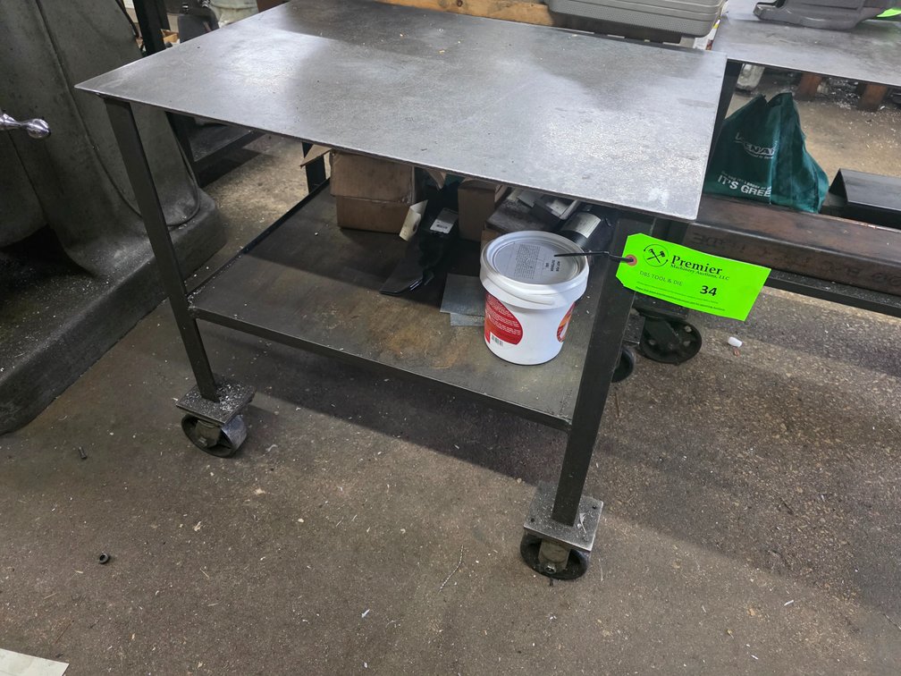 Rolling Steel Table.