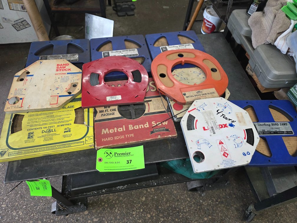 Group of Bandsaw Blade Stock.