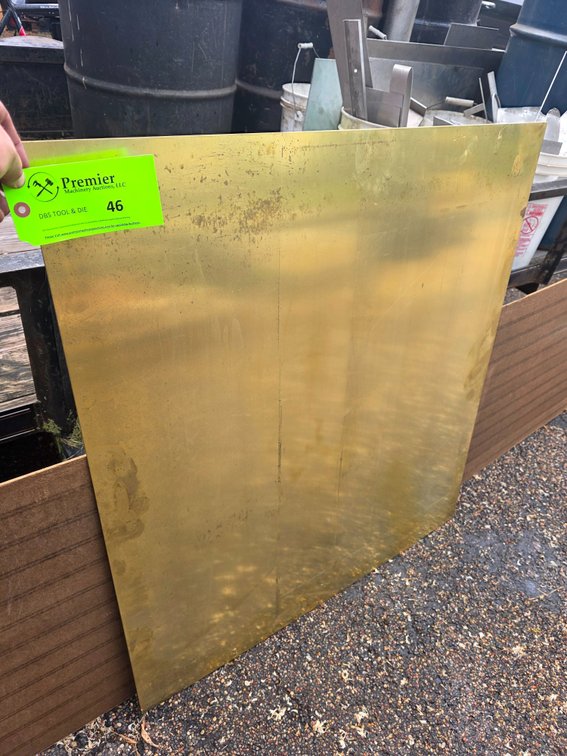 (1) 36" x 39-1/2" Sheet of 11ga Brass.