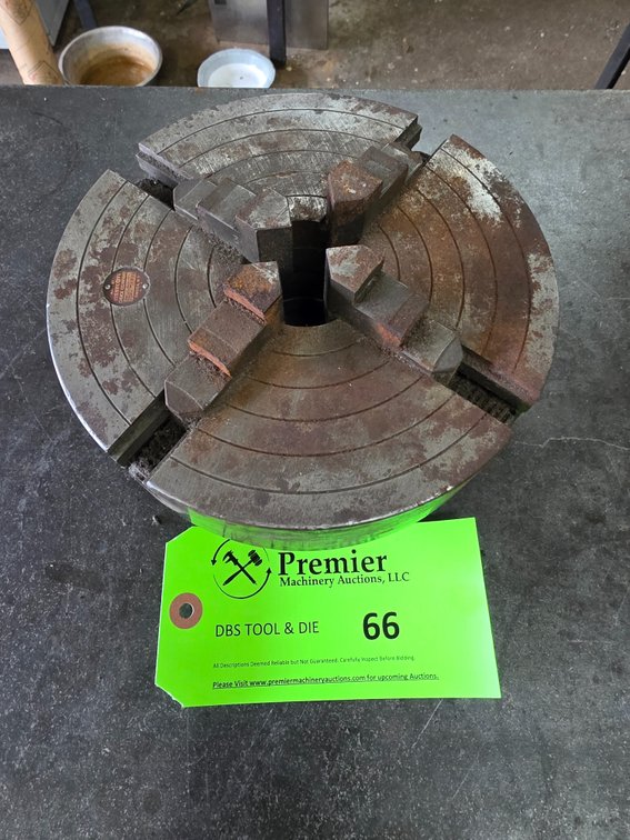 Westcott Chuck Co. 8" 4-Jaw Lathe Chuck