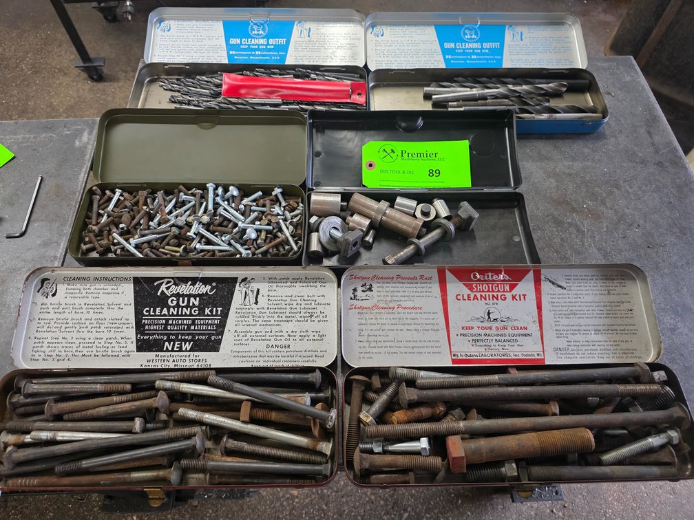 Assorted Fasteners and Drill Bits