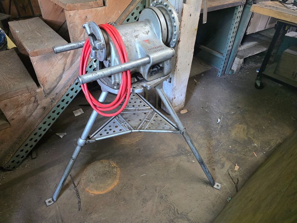 Ridgid No. 300 Pipe Threader on Stand.