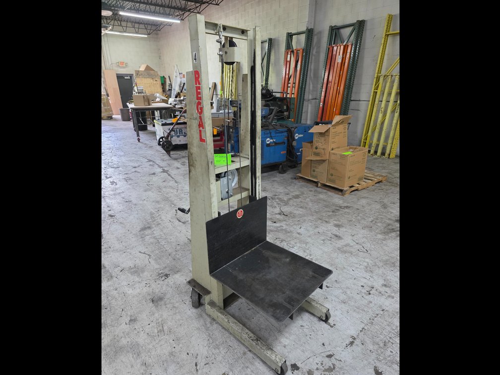 Regal Model MV60, 750 Lb. Cap. Die Lift Cart. 