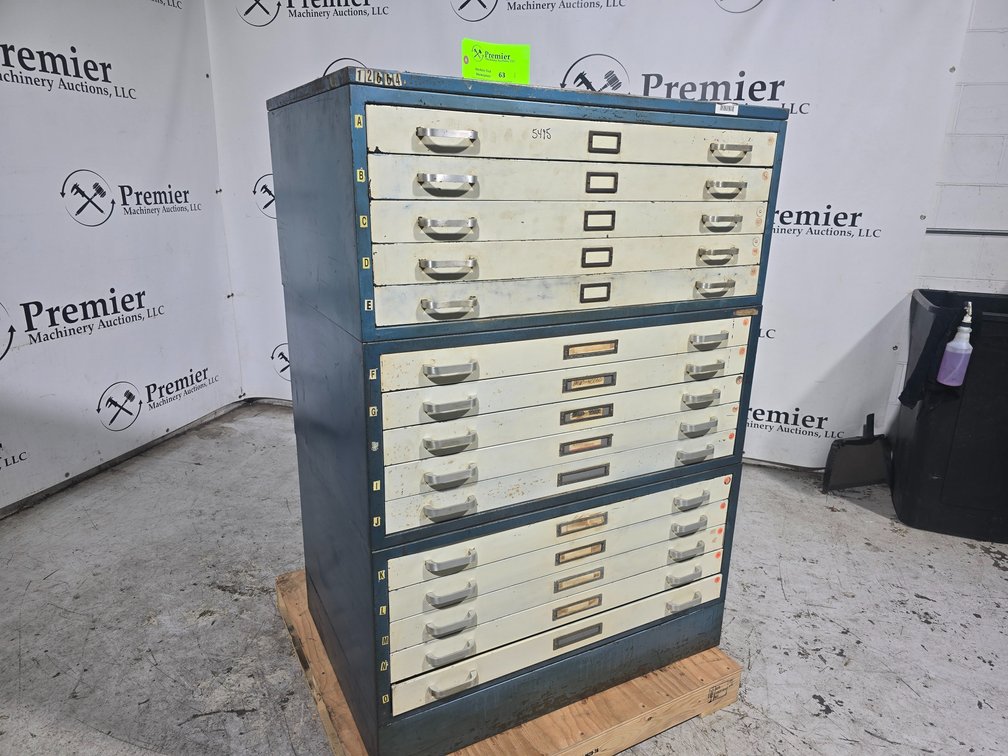(3) Large Format Filing Cabinets 
