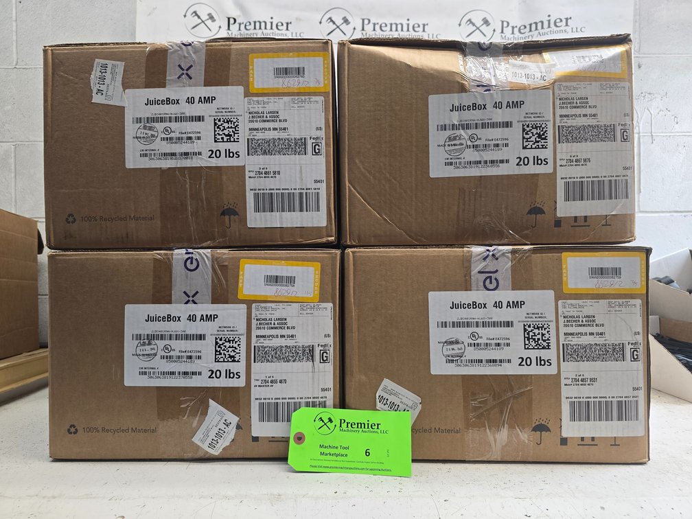 (4) JuiceBox 40 Amp Electric Vehicle Charger (Hardwired), Appear New in Box. 