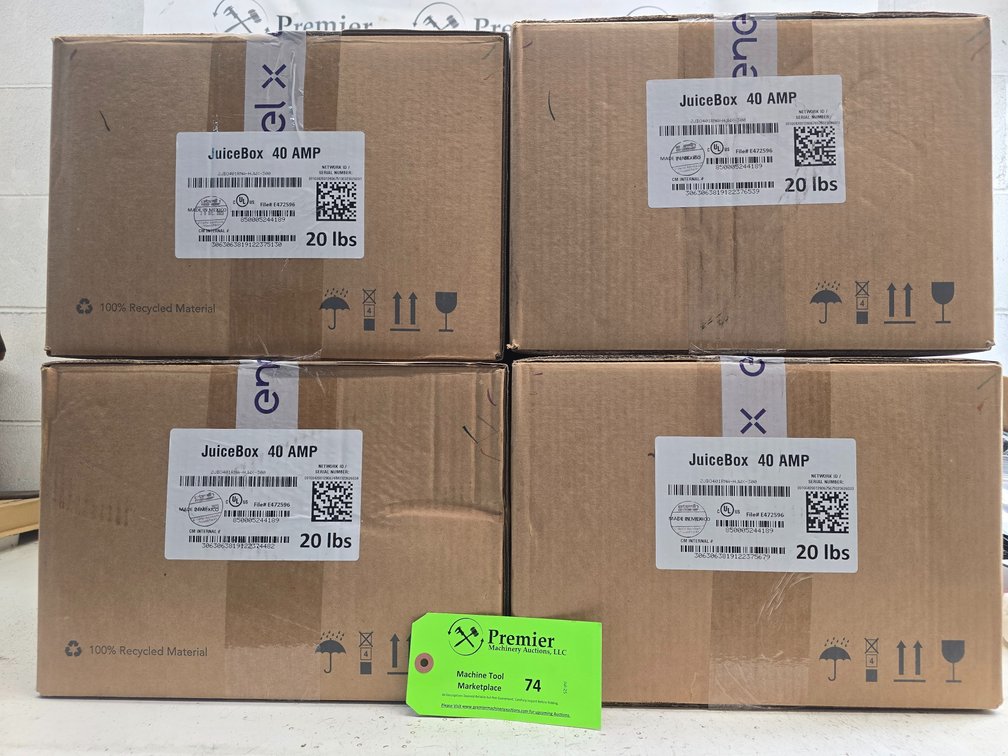 (4) JuiceBox 40 Amp Electric Vehicle Charger (Hardwired), Appear New in Box. 