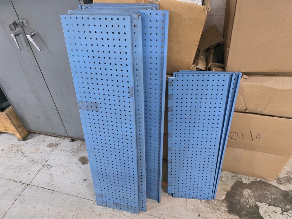 (20) Steel Peg Board Sections.