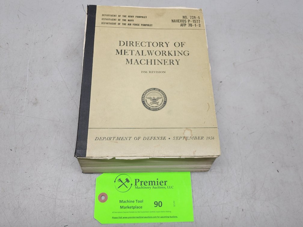 Directory of Metalworking Machinery. 