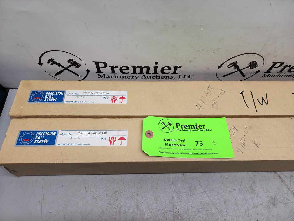 (2) NSK Precision Ball Screws.