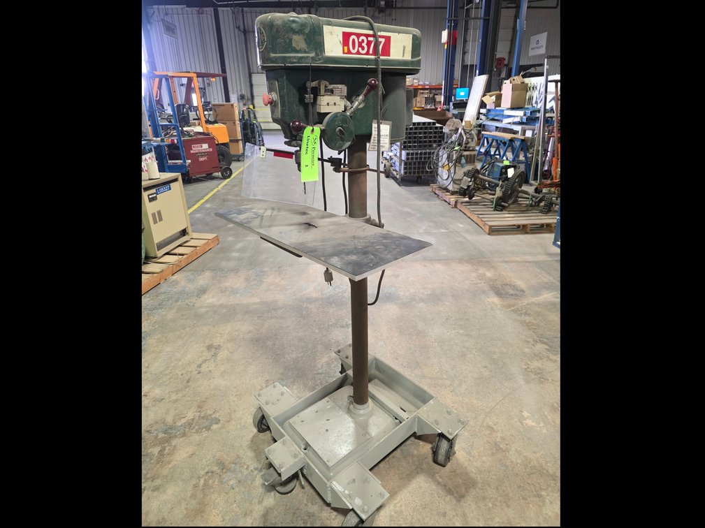 Rockwell Delta Drill Press on Custom Cart.