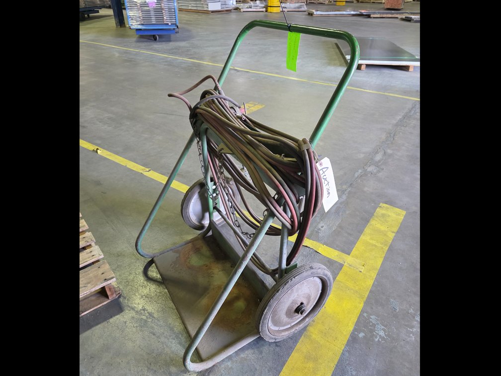 Metal Framed Torch Cart