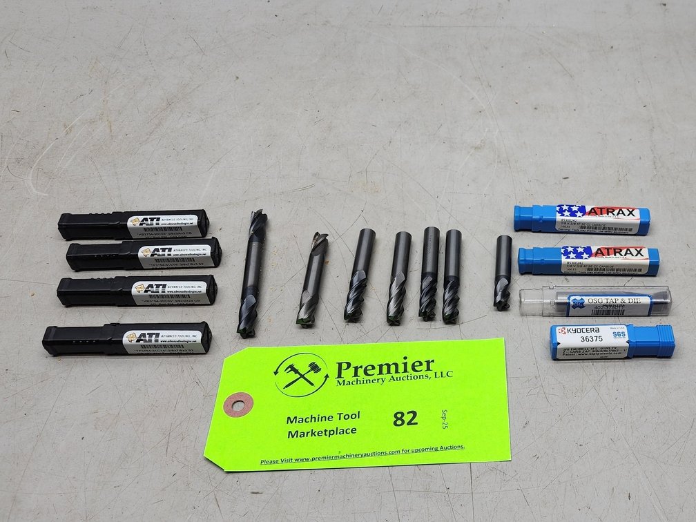 (15) Carbide 3/8" Endmills.