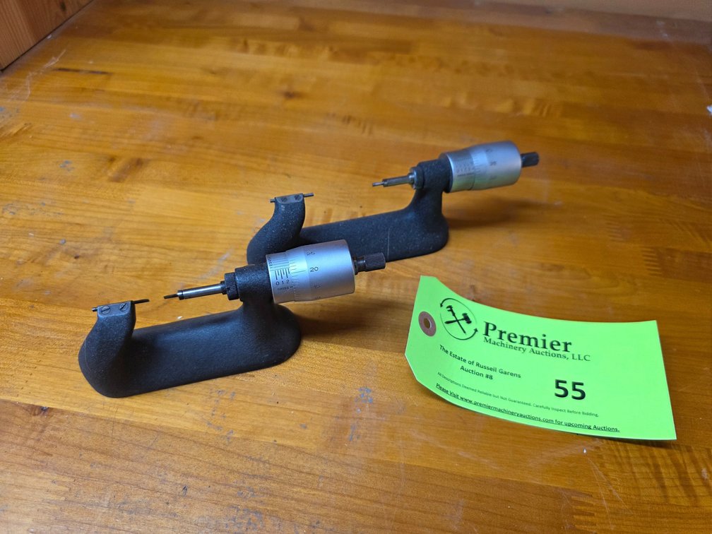 (2) Tavannes Swiss Made Bench Micrometers. 