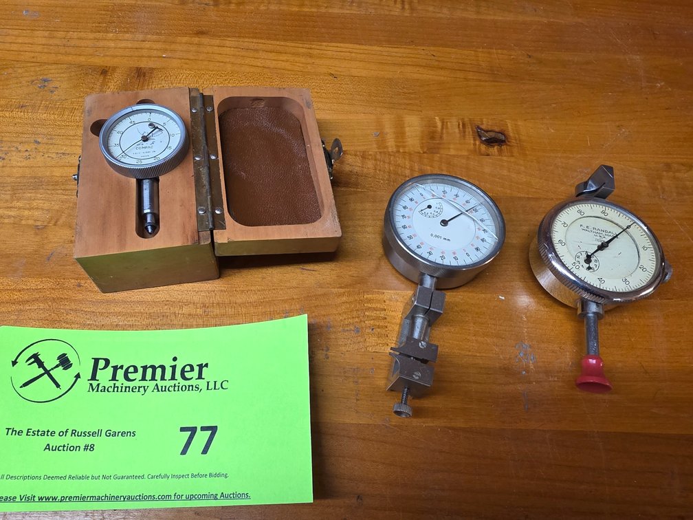 (3) Indicators. (2) w/ Benchmic Type Adaptors. 