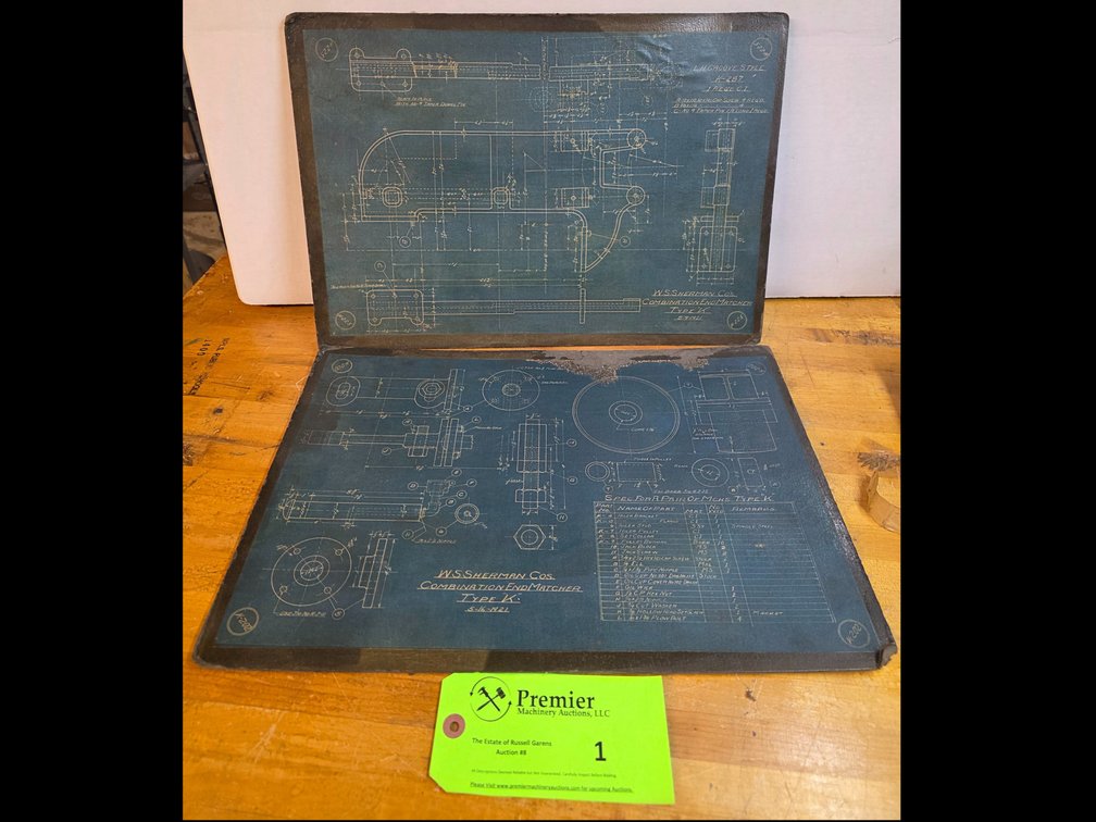 (2) Vintage Blueprints