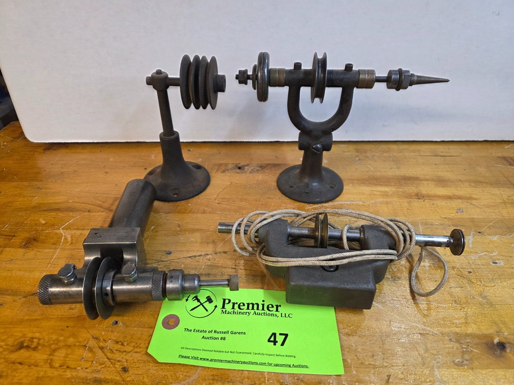 Group of Assorted Pulley Driven Machine Parts.