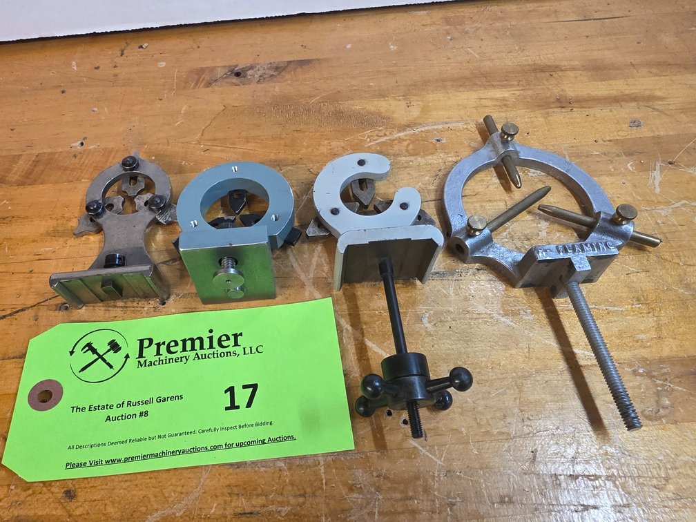 (4) Assorted Watchmakers Lathe Steady Rests.