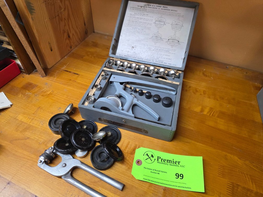 Flexo Crystals Case Setting Press and Vigor Case Press Clamp. 