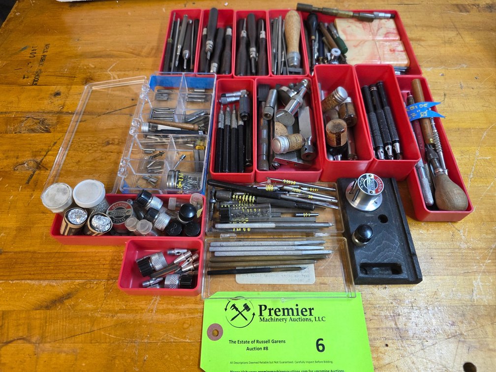 Large Group of Engraving Tools.