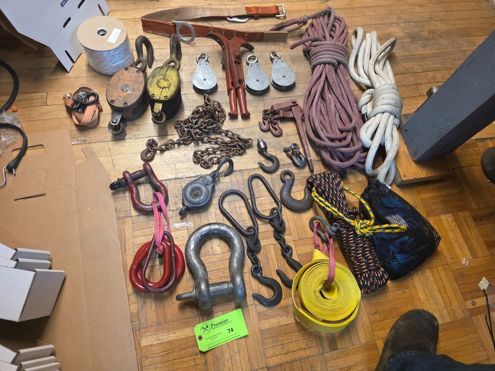 Large Quantity of Assorted Rigging Components. 