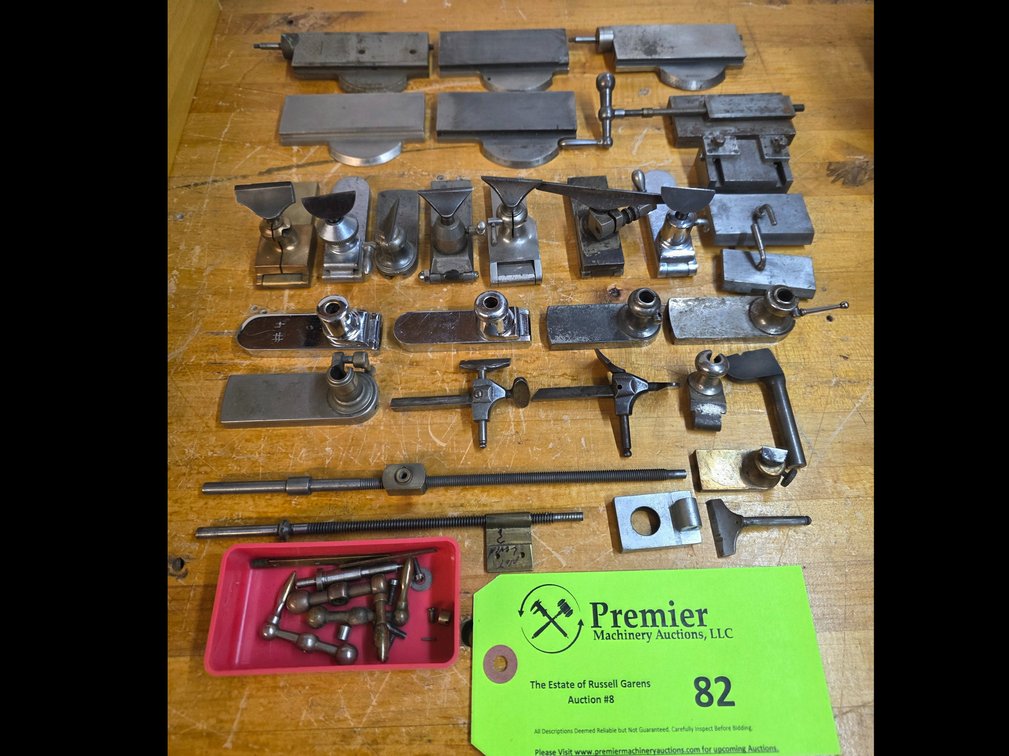 Large Group of Assorted Lathe Parts.