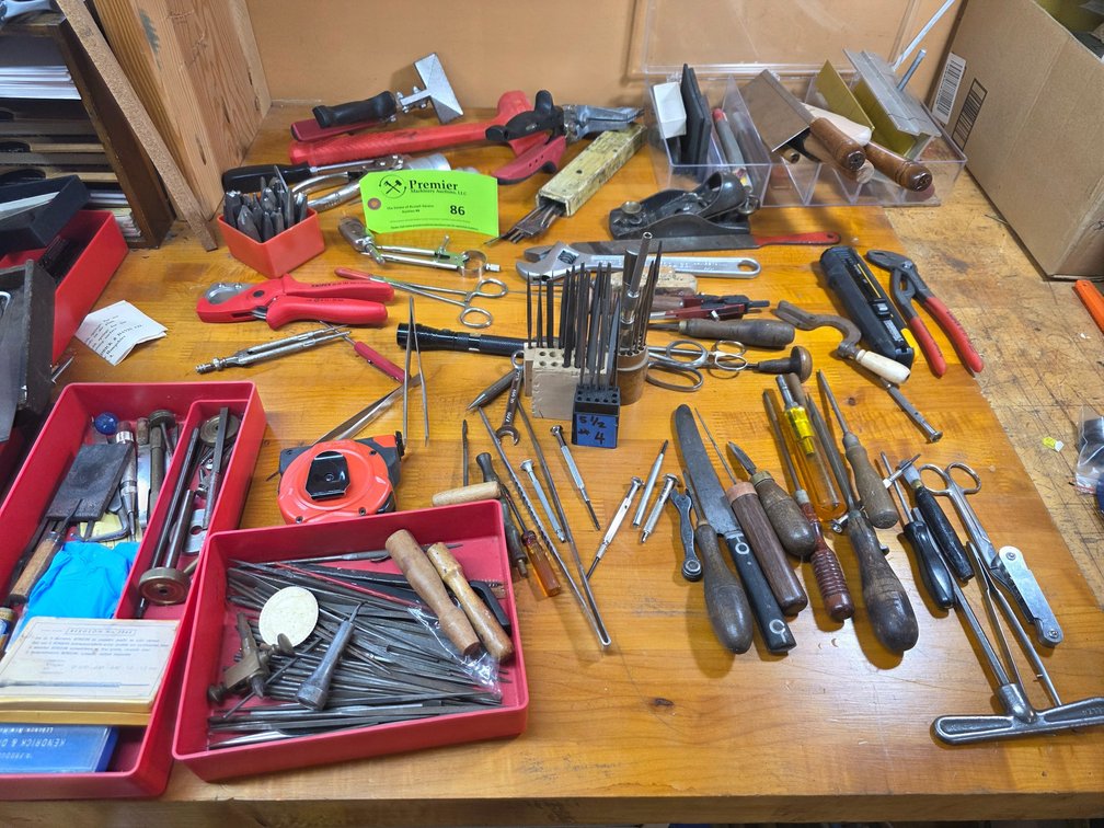 Assortment of Jewelers Bench Tools. 