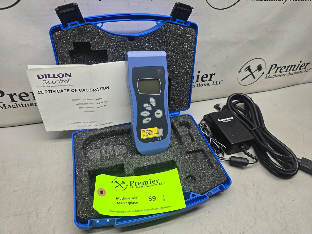 Dillon Quantrol Model: BFG50N, BFG Basic Force Gauge with Case and Power Cords. 