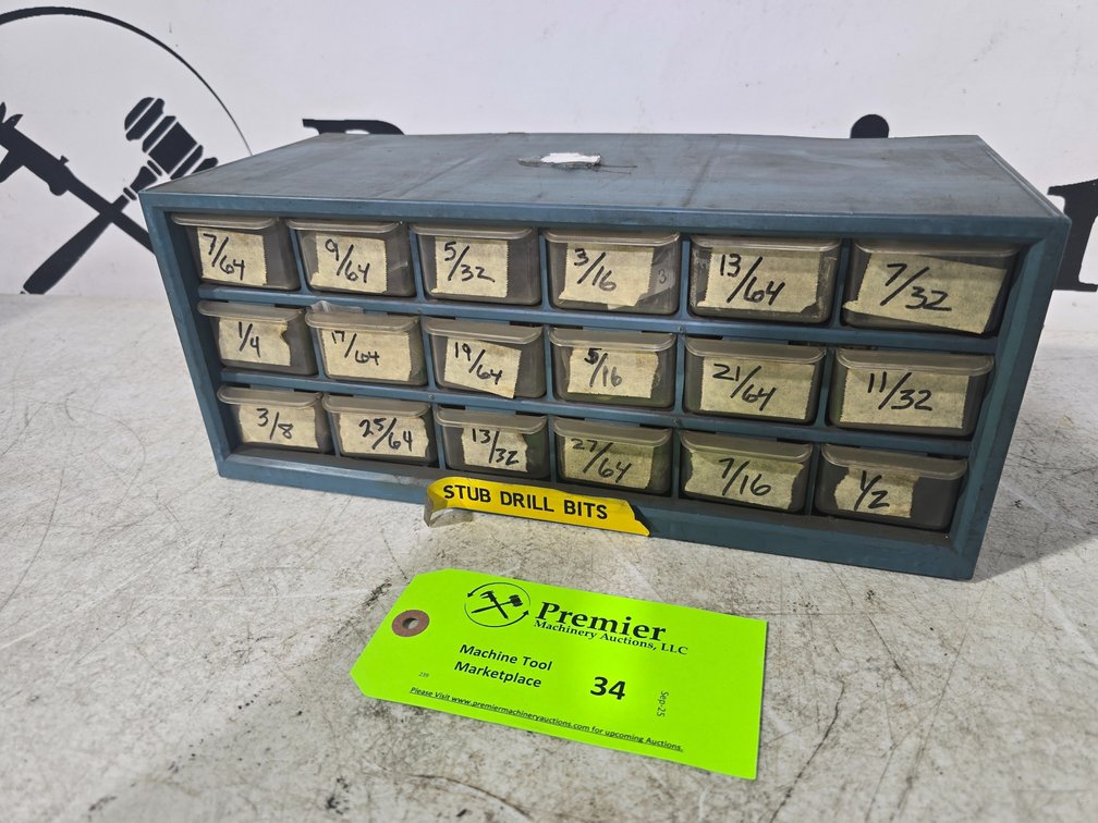 Assorted Stub Length High Speed Steel Drill Bits.