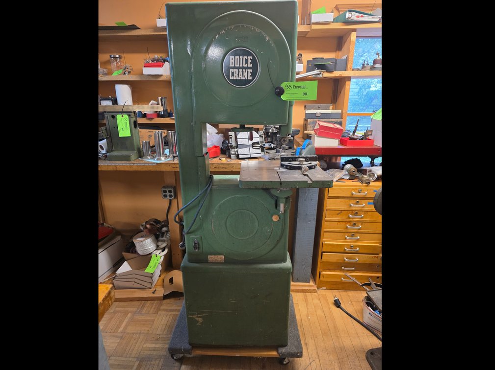 Boice Crane (Possibly Model 2349), Vertical Bandsaw.