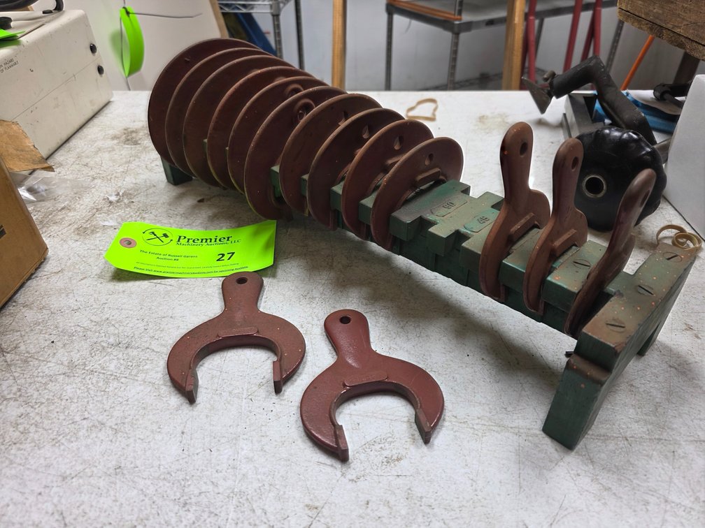 Set of Brown and Sharpe Metric C Spanner Wrenches. 
