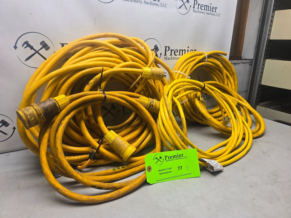 (5) Various Length Type 12 Extention Cords