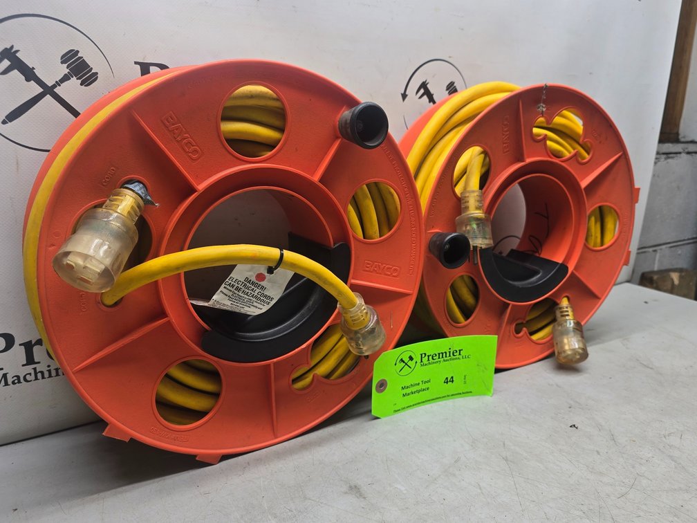 (2) Type 12 Gauge Extension Cords with Bayco Hand Reels.