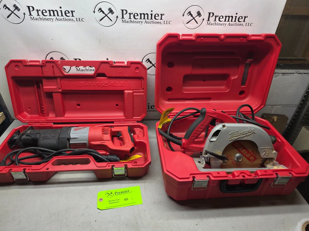 (2) 120V. Milwaukee Saws. 