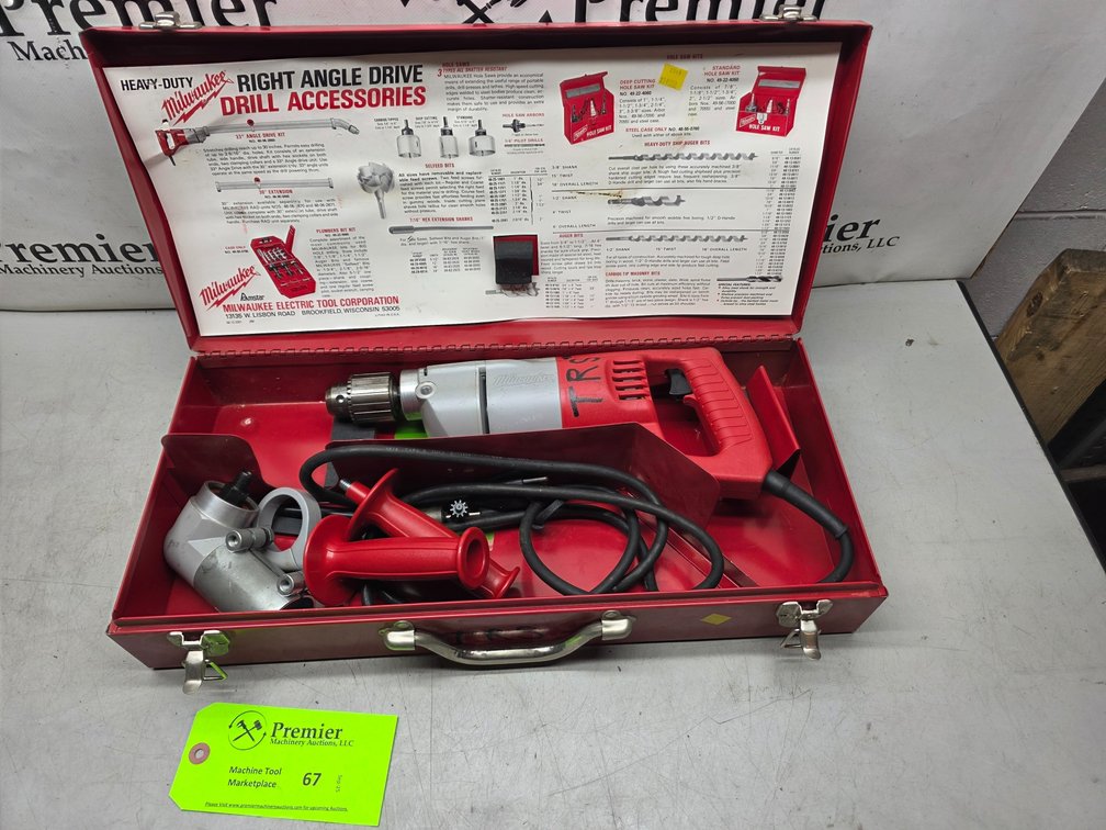 Milwaukee Cat. No. 3202-7, 1/2" Right Angle Drill.
