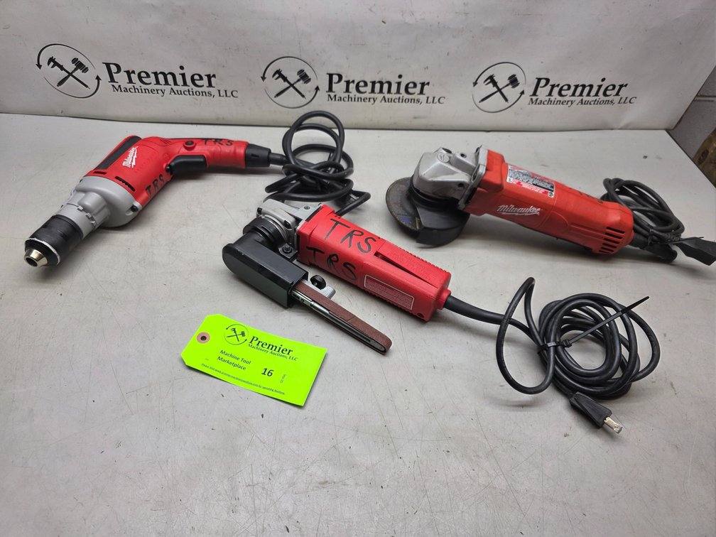 (3) Milwaukee 120V. Power Tools. 