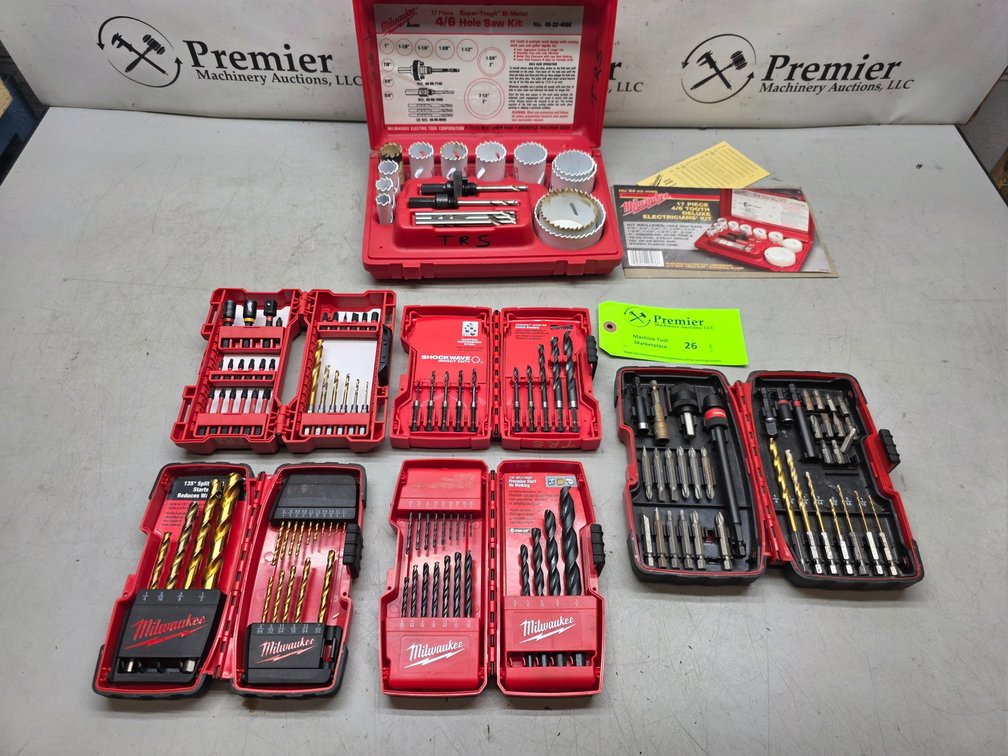 (6) Milwaukee Small Tool Kits. 